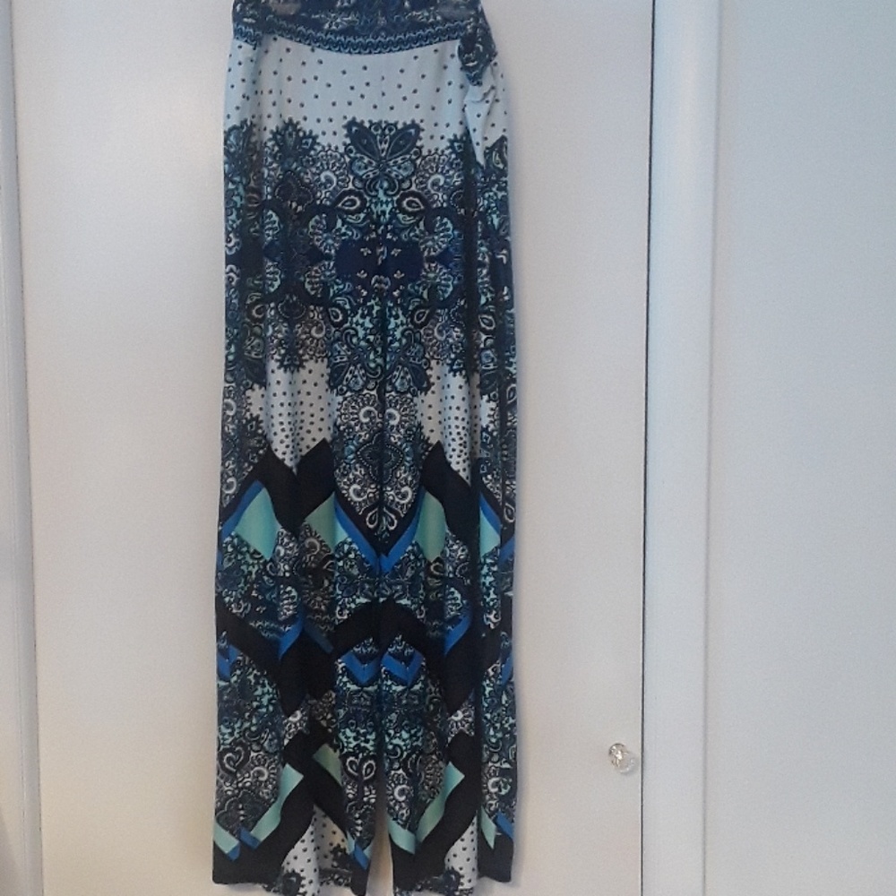 XL eco New York pants blue and white